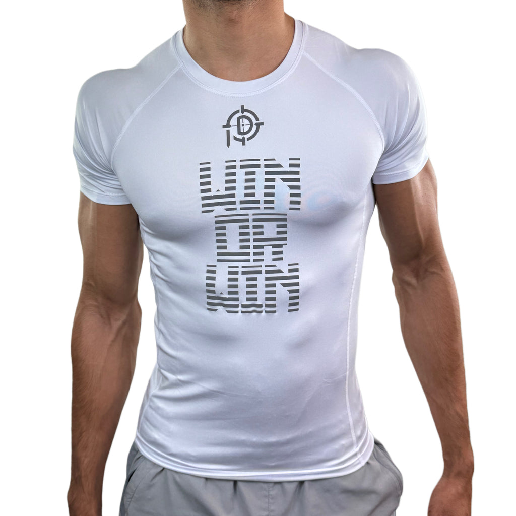 PLUDYNA WIN – White Compression Tee