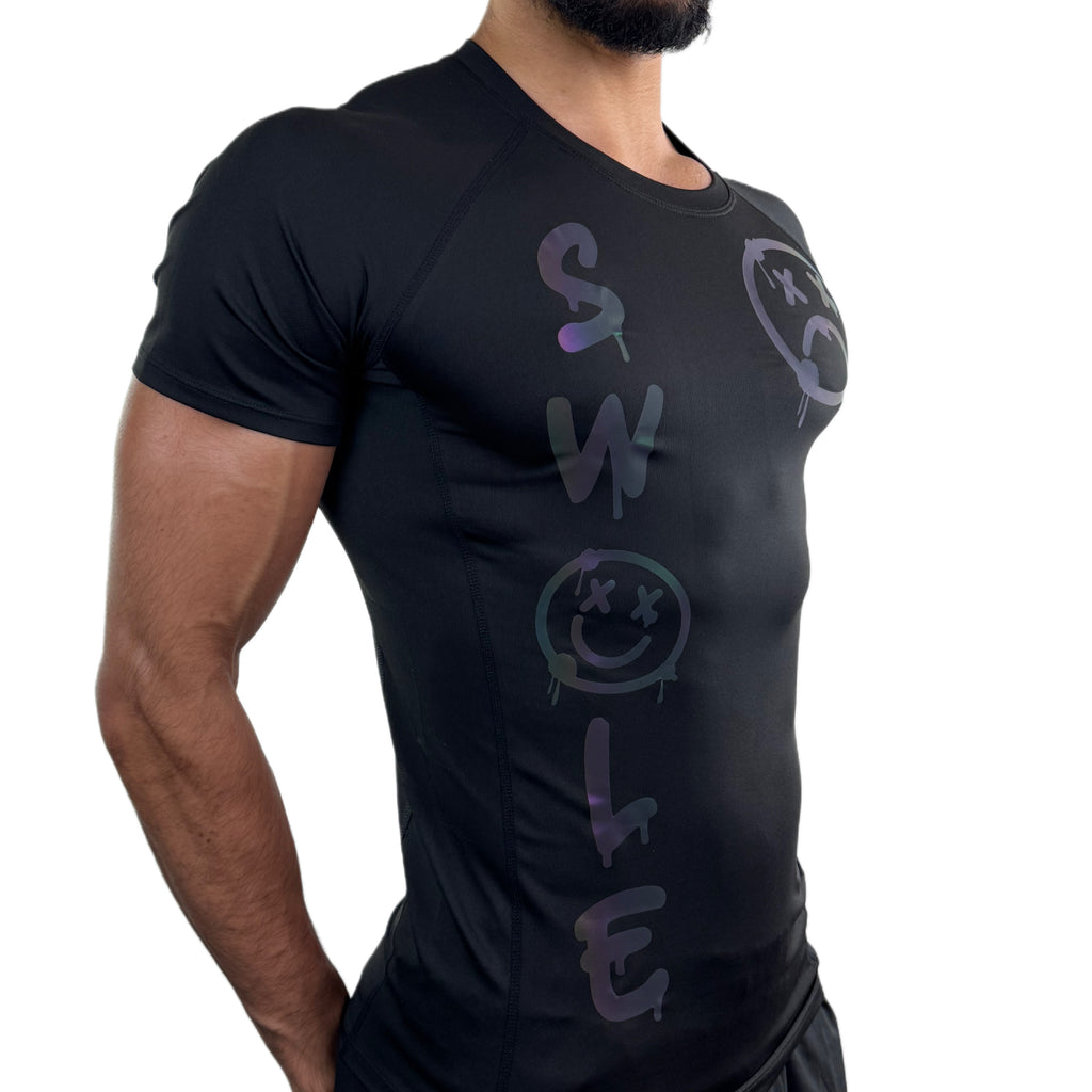 PLUDYNA SWOLE – Black Compression Tee