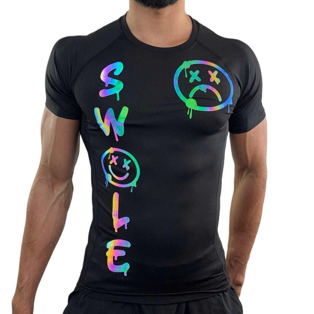 PLUDYNA SWOLE – Black Compression Tee