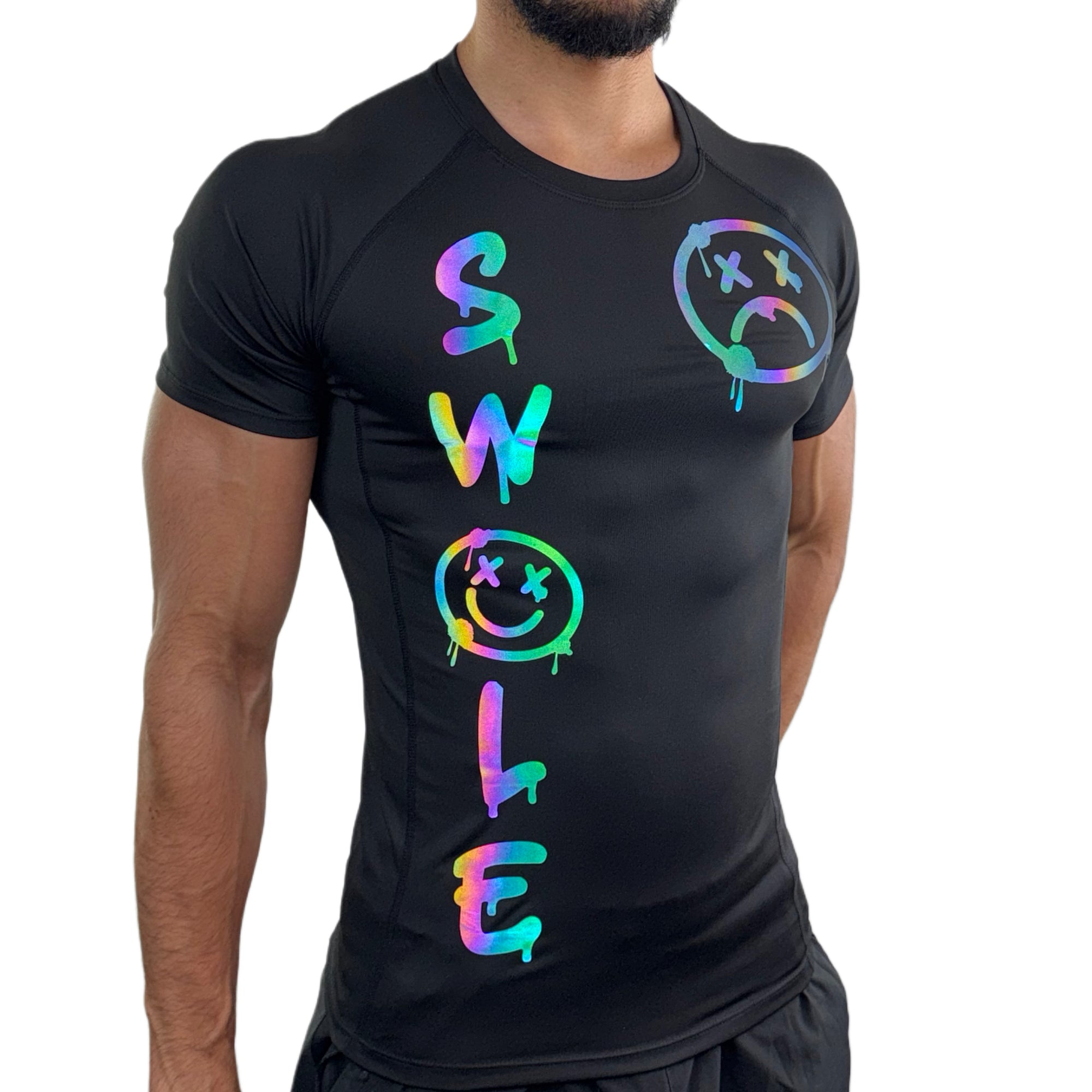 PLUDYNA SWOLE – Black Compression Tee