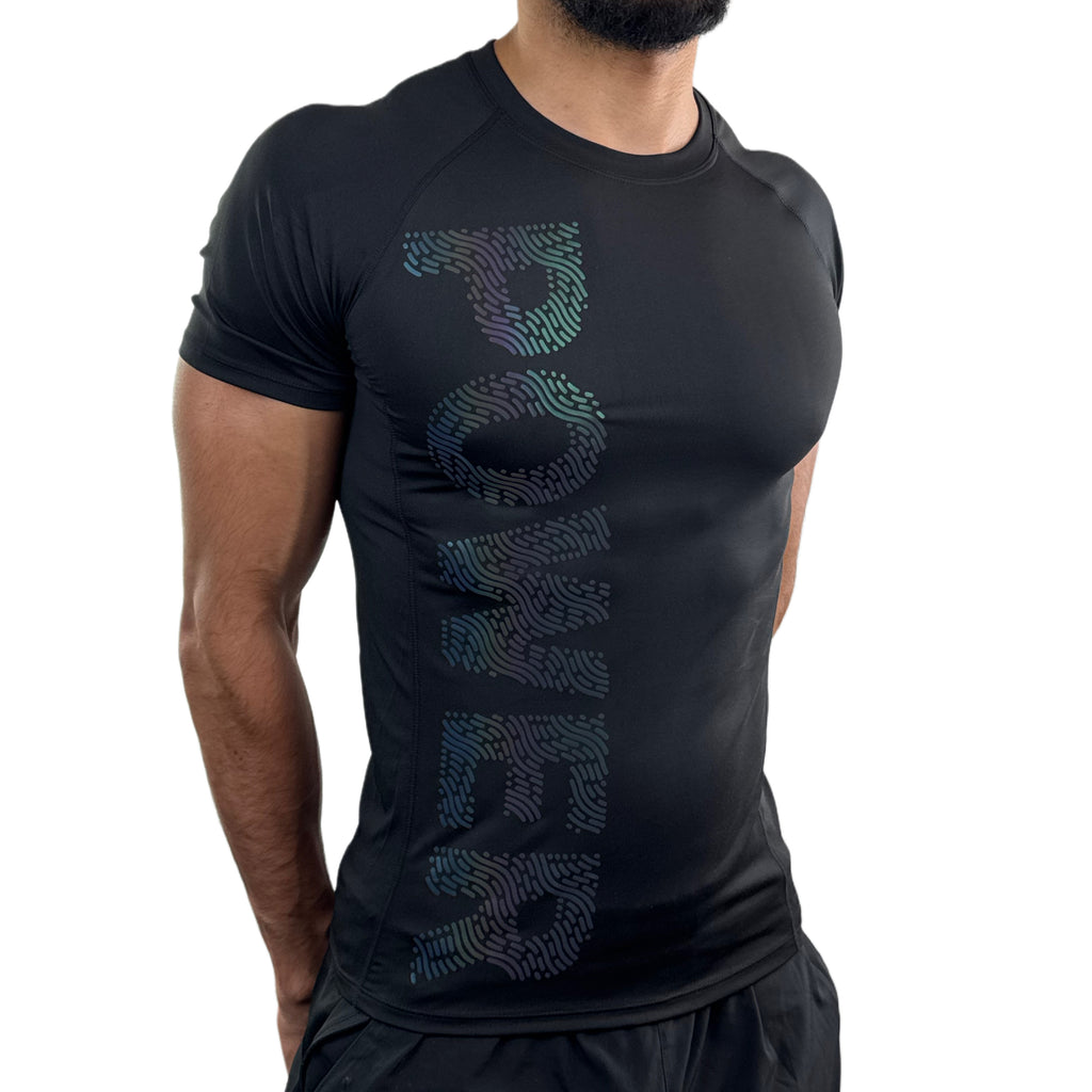 PLUDYNA POWER – Black/Color Compression Tee