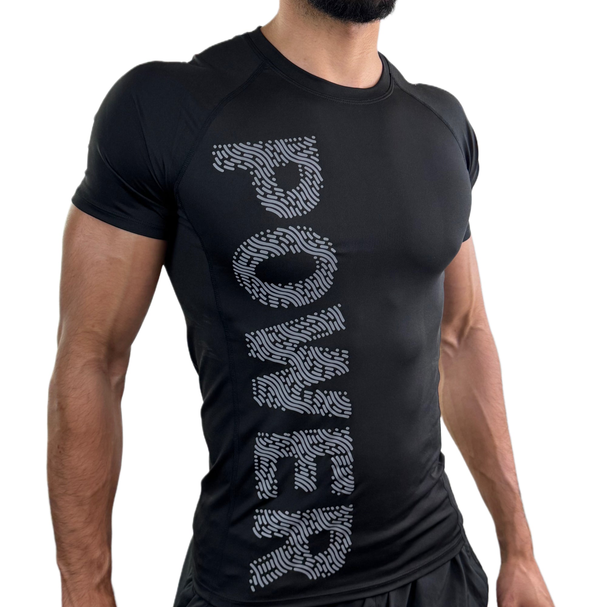 PLUDYNA POWER – Black/Grey Compression Tee