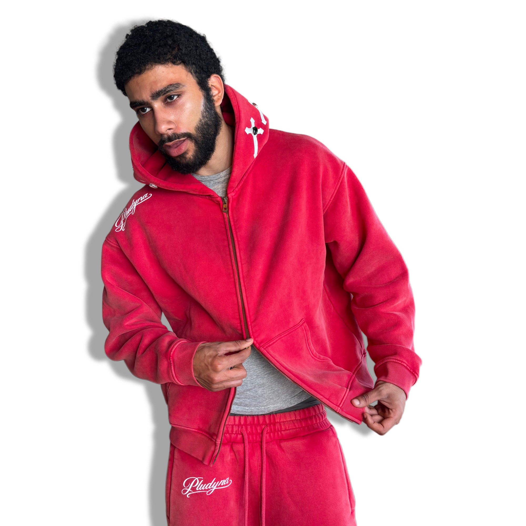 PLUDYNA GEMCOIF (ZIP UP ONLY) (RED)